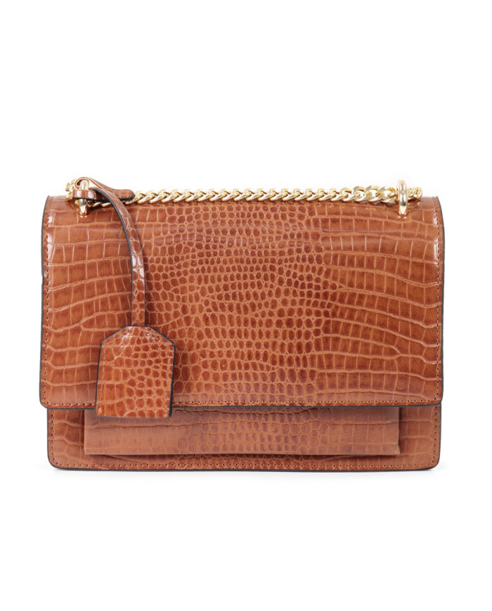 Mala Camel Elegante Estilo Vintage