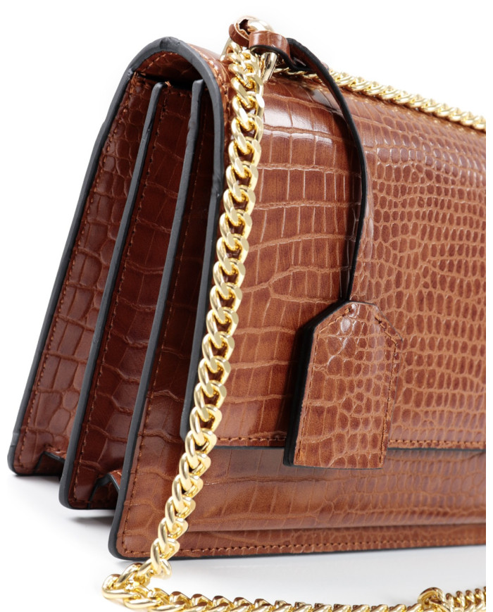 Mala Camel Elegante Estilo Vintage