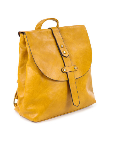 Women's Mustard Backpack with Tachas