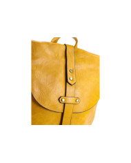 Mochila de mostaza para mujeres con Tachas