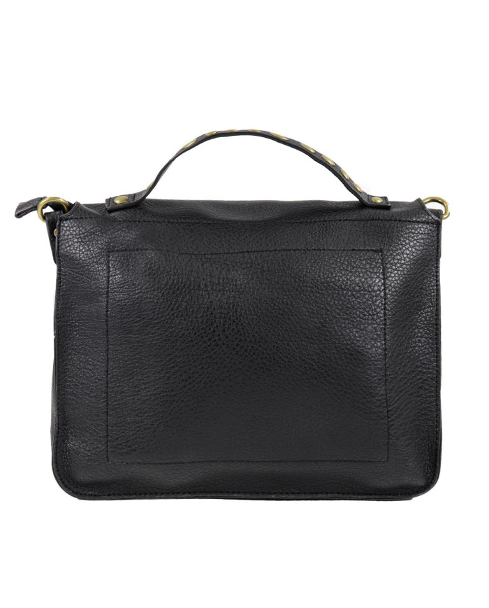 Bolsa Tipo Carpeta de mujer en negro