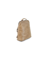 Mochila Taupe Feminina com Fecho
