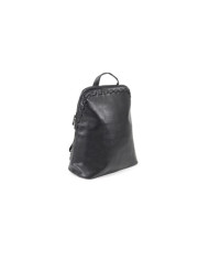 Women's Black Backpack with Zipper
