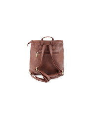 Women's Cognac backpack with Tachas on the Front
