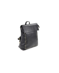 Mochila negra de mujeres con Tachas en el frente