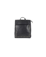 Women's Black Backpack with Tachas on the Front