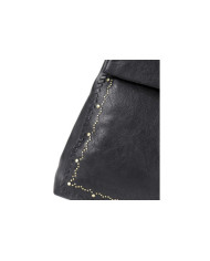 Mochila negra de mujeres con Tachas en el frente