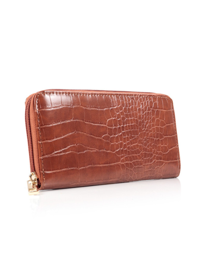Women's Camel Wallet with Partitions
