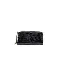 Women's Black Wallet with Partitions