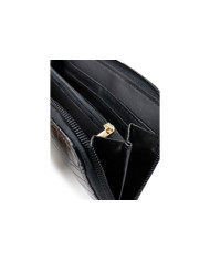Women's Black Wallet with Partitions