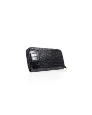 Women's Black Wallet with Partitions