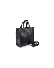 Women's Black Hand Bag in Skin