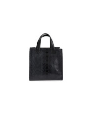 Women's Black Hand Bag in Skin