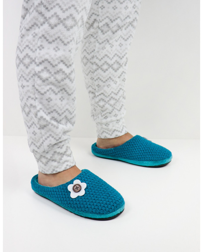 DeFonseca Damas de la habitación zapatillas con flores