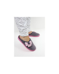 Chinelos de Quarto de Senhora com Flor de Tecido