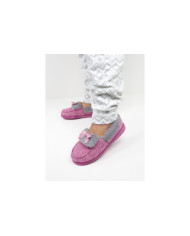 Pantufas de Senhora com Pelo e Laço