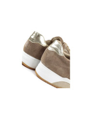 Ginova Women's Taupe Trainer in Camurça