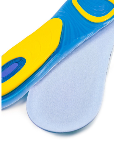Blue and Yellow Anti-Allergic Gel Insoles