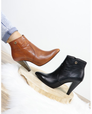 High Ginova Heel Boots in Skin