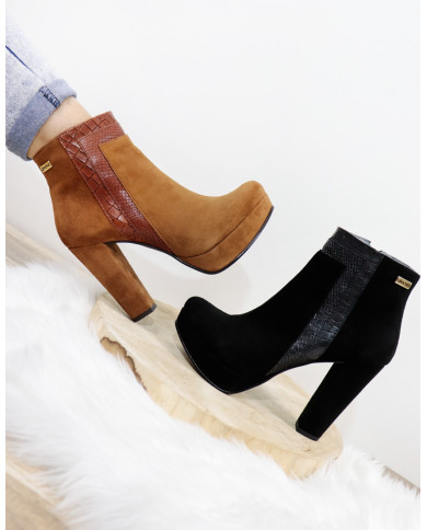 Botas de Salto Alto Ginova Compensadas