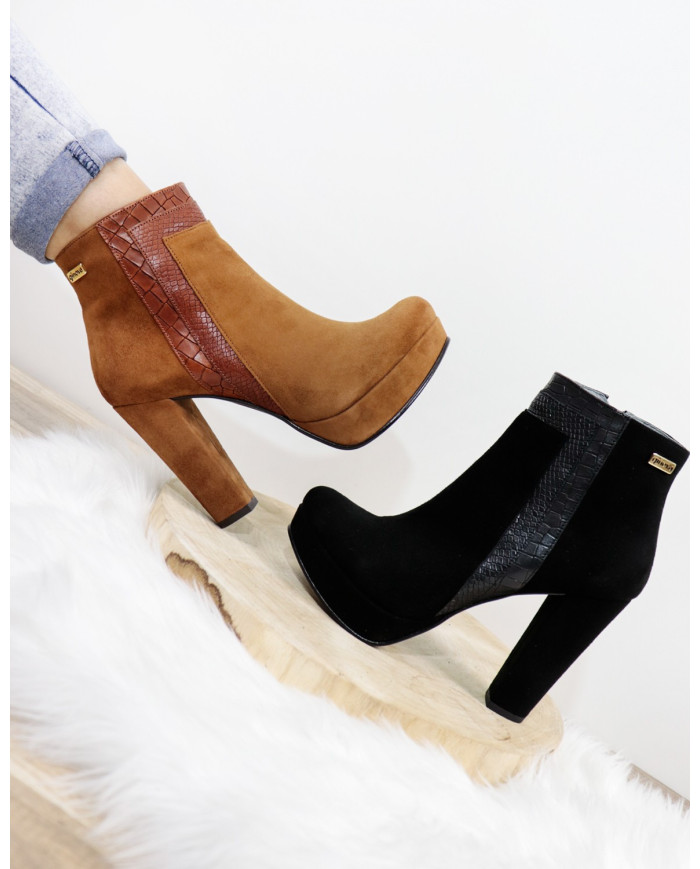 Botas de salto de alta Ginova compensadas