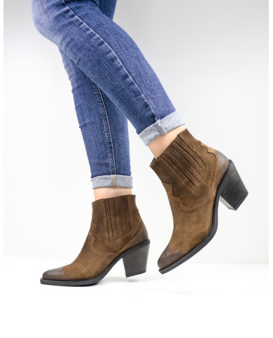 Botas Texana de salto medio femenino