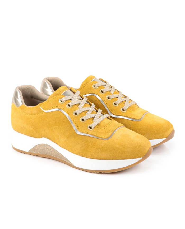 Women's Mustard Ginova in Camurça