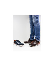 Entrenadores de hombres con detalles en Camurça Ginova