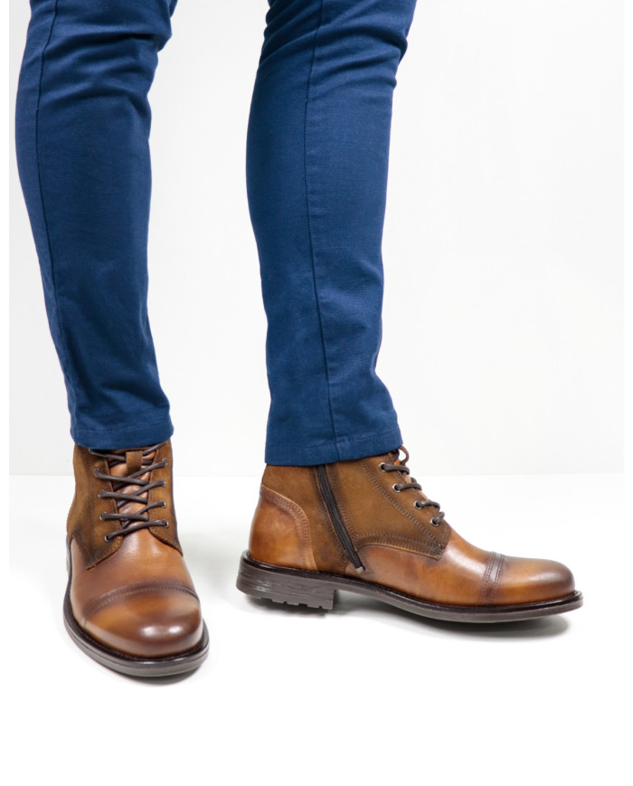 Ginova Vintage Acabado Hombre Botas