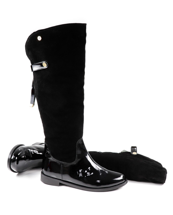 Rasa Black Boots with Cano Alto Ginova