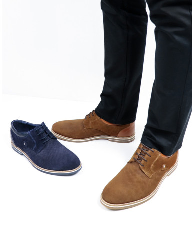 Ginova Man Shoes in Suede