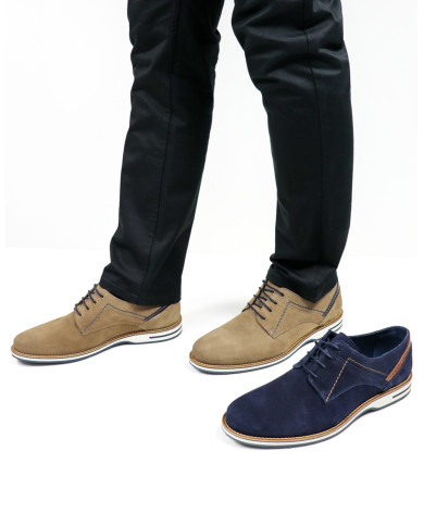 Ginova de Camurça Man Zapatos