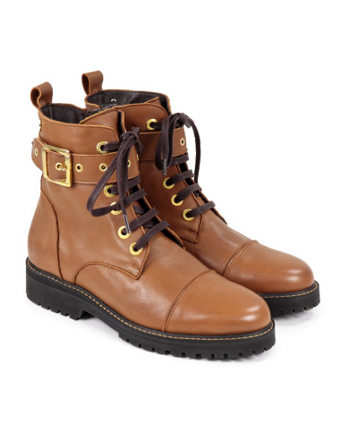 Botas Camel Militares Ginova de Atacadores