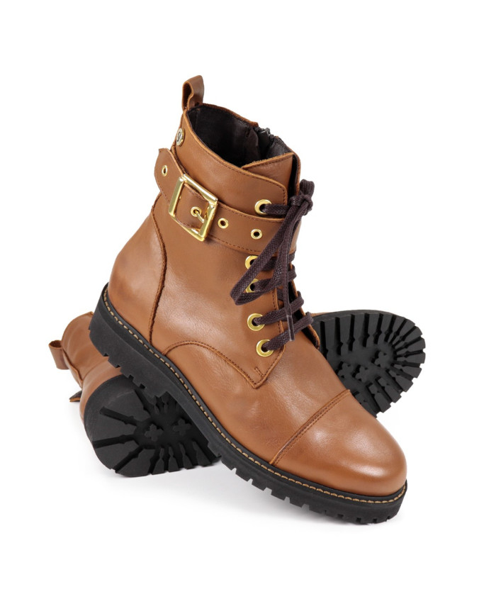 Botas Camel Militares Ginova de Atacadores