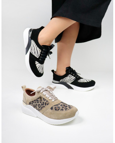Ginova Women's Trainers with Pattern