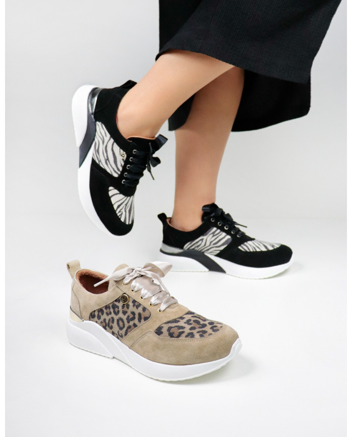 Ginova Women's Trainers with Pattern