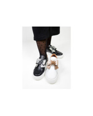 Zapatos Lady Ginova con cordón metálico