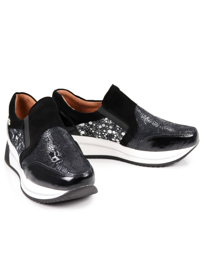 Women's Black Trainers Ginova without Wholesaler