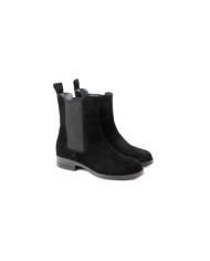 Botas Pretas Rasa de Mulher Ginova com Elástico