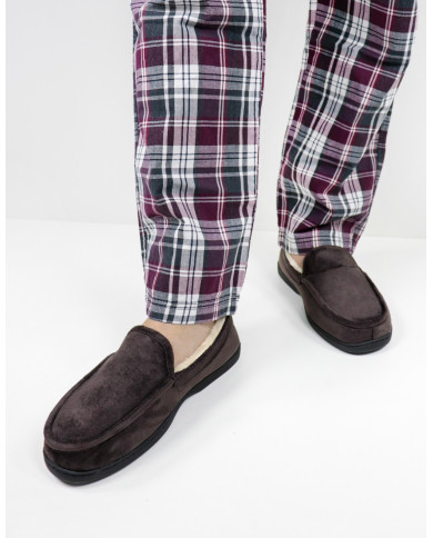 Pantufas de Man com Pelo