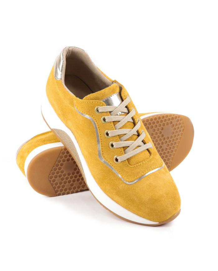 Women's Mustard Ginova in Camurça