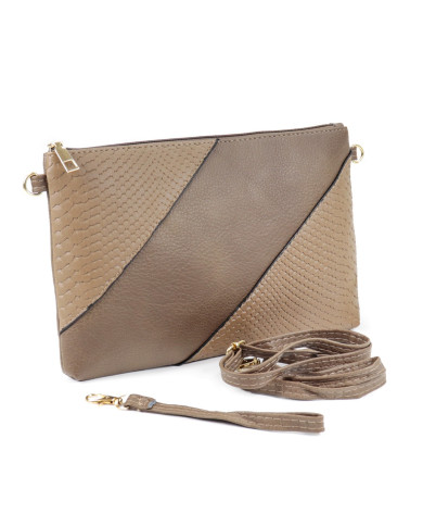 Pochete Taupe Feminina Prática