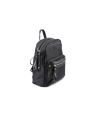 Damas Black Backpack con cierres