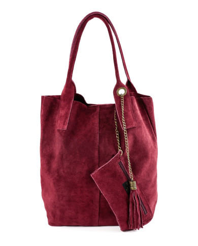 Bolsa de Lady Bordo en la piel