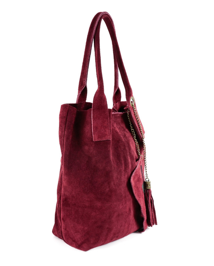 Bolsa de Lady Bordo en la piel