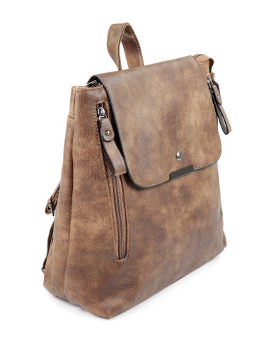 Mochila Taupe Feminina Prática