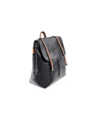 Black Backpack with Front Clasp