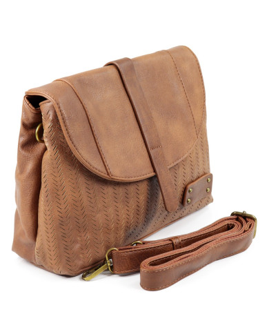 Mala de Senhora Camel de Duas Divisórias