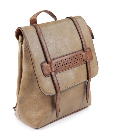 Adjustable Straps Women's Taupe Backpack