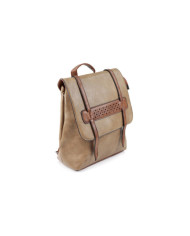 Mochila Taupe Feminina de Alças Ajustáveis
